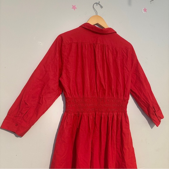 Zara Scarlet Mini Dress 100% cotton - Picture 7 of 16